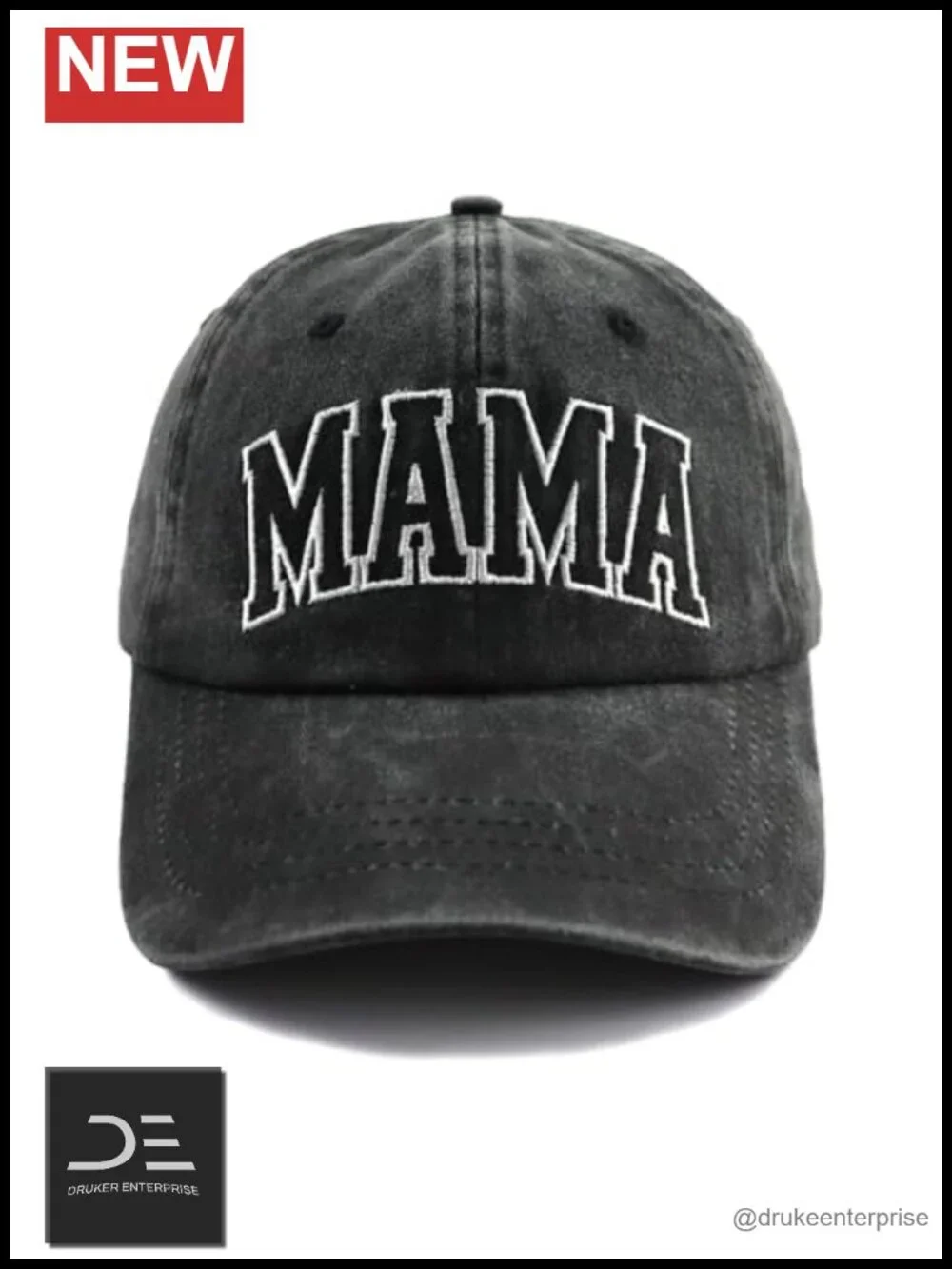 Mommy and Me Matching Baseball Caps Embroidered Cotton Adjustable Set